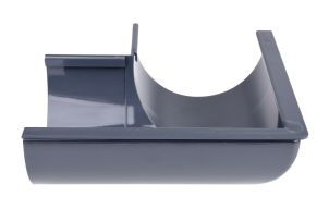 Rännvinkel 125 mm 90 gr. utv. antracit